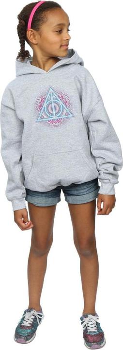 Produktbild Neon Deathly Hallows Kapuzenpullover Mädchen (140, 146)