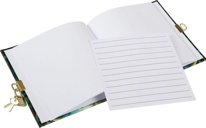 Produktbild Bruckner Brückner Tagebuch Dinosaurier Vulkan mit Schloss (16.5 x 16.5 cm, Blanko)