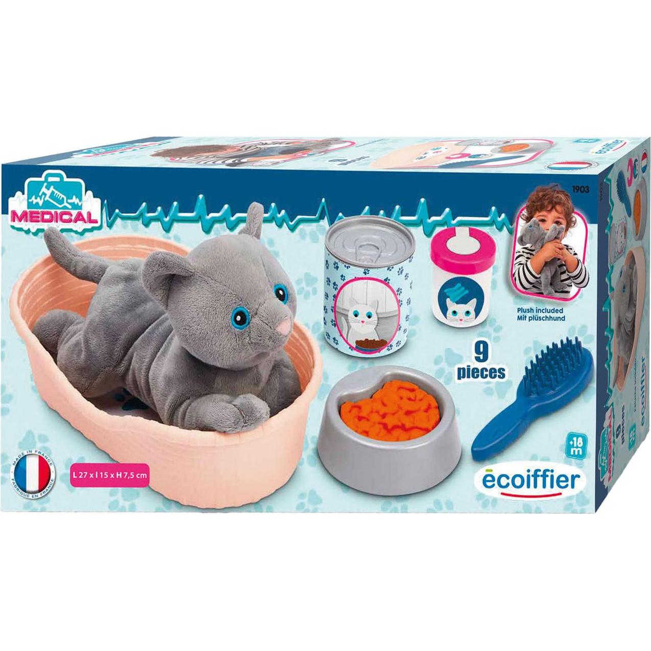 Thumbnail - écoiffier Katzenpflegeset 9-Teilig (7.50 cm)