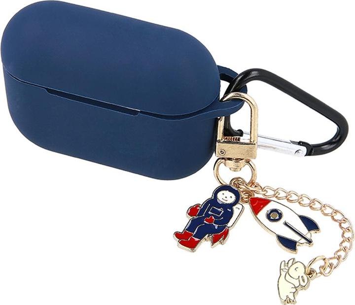 Actual product image OEM Case for Airpods Pro 2 dark blue with pendant (Headphone sleeve)