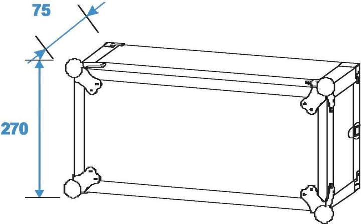 Produktbild Roadinger Effektrack CO DD 5HE tief (19" Case)