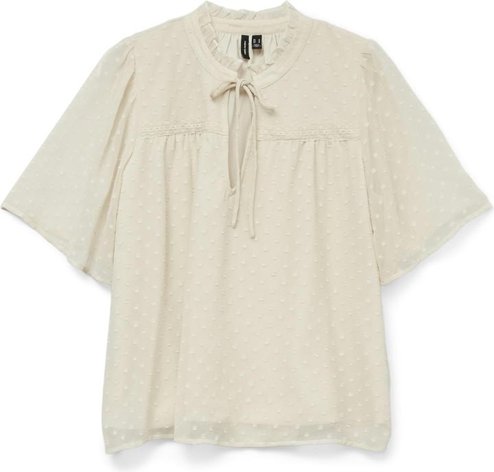 Image du produit Vero Moda Vmleah Ss Lace Top Wvn Ga Noos (S)