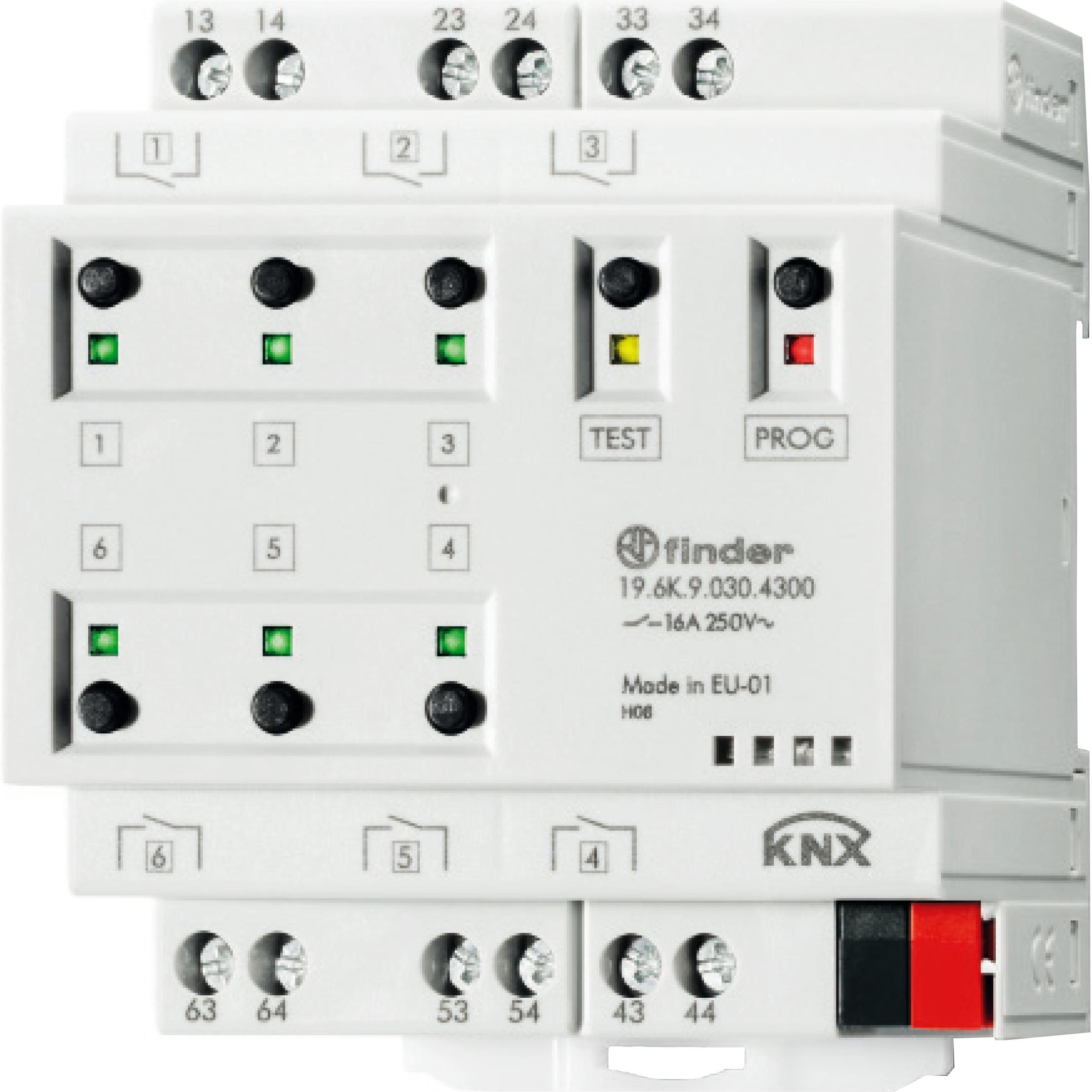 Finder KNX 19.6K.9.030.4300 Schaltaktor 19.6K.9.030.4300, Relais
