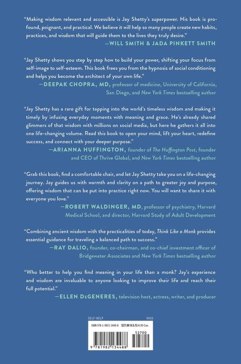 Produktbild Think Like a Monk (Englisch, Jay Shetty, 2020)