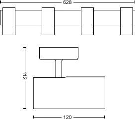 Actual product image Philips Hue Buratto Base (1000 lm, GU10)