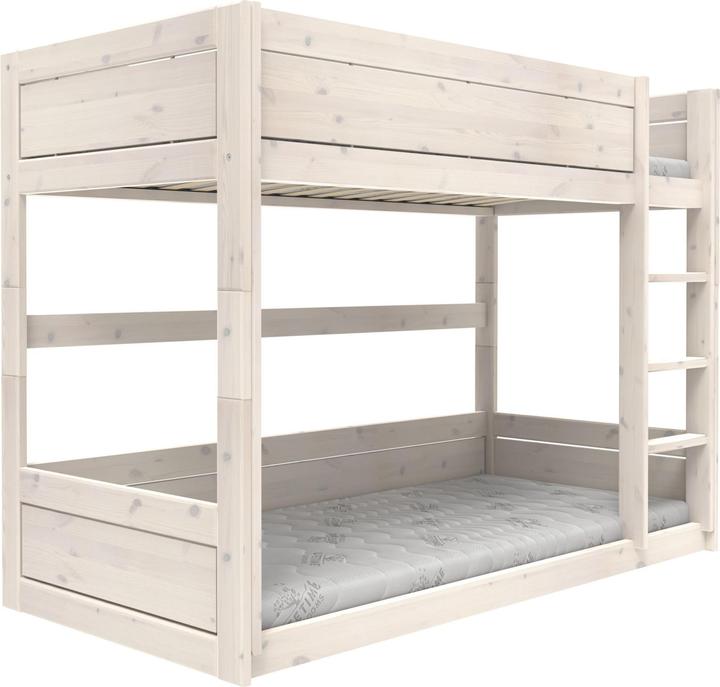 Produktbild Lifetime Kidsrooms niedriges Etagenbett mit gerader Leiter Breeze, Deluxe Lattenrost (90 x 200 cm)