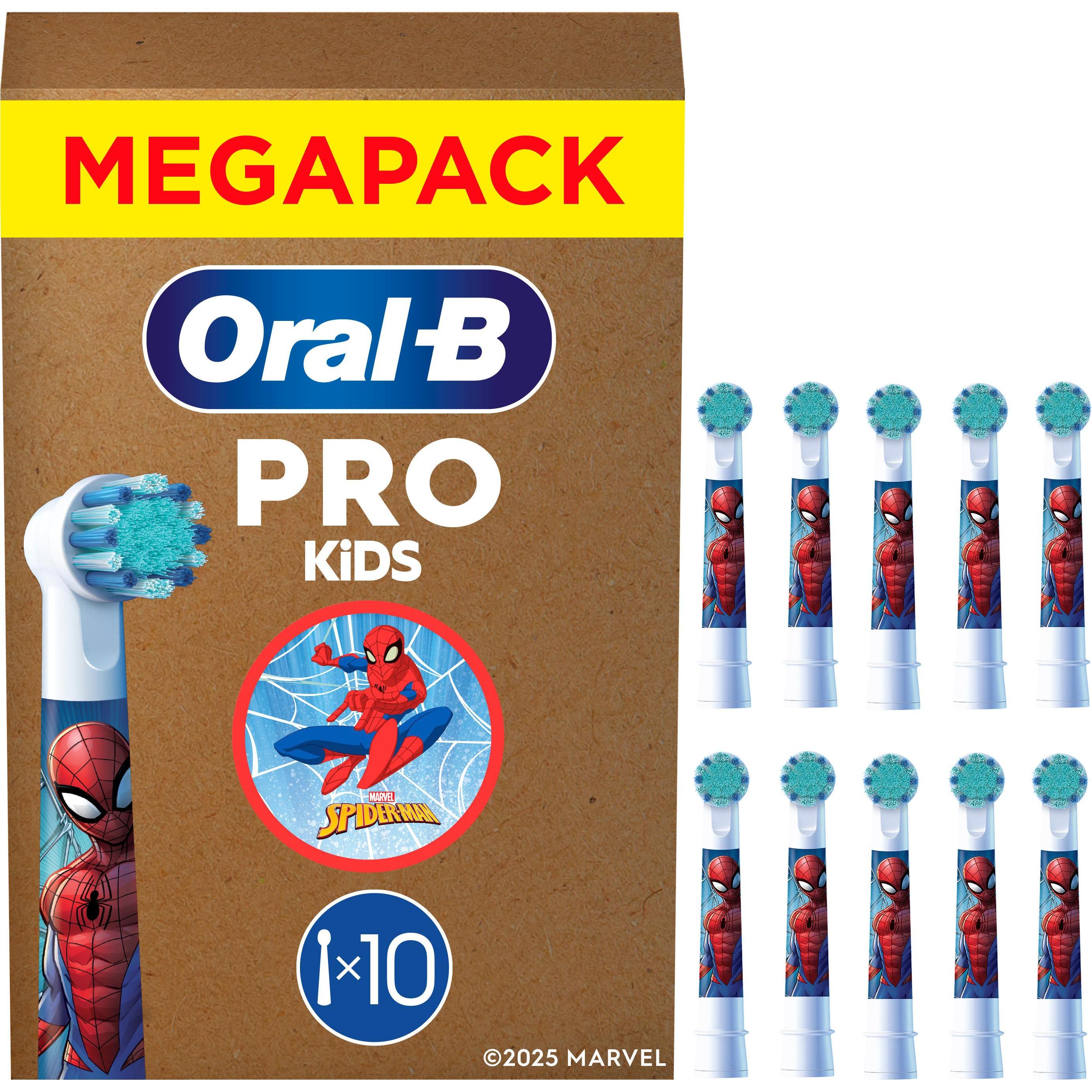 Oral-B, Testine per spazzolino, Aufsteckbürsten Kids Spiderman 10er FFU Aufsteckbürsten (10x)