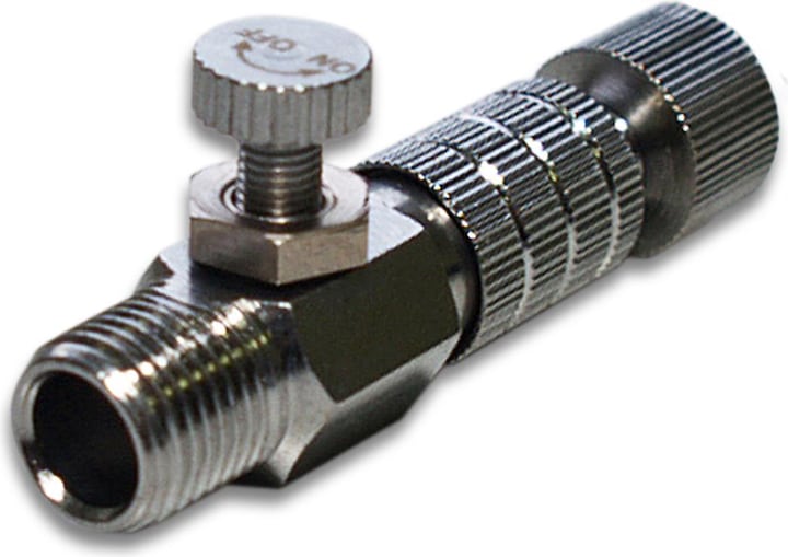 Immagine prodotto Wiltec Regolatore di pressione e tappo ad attacco rapido per aerografo Tubo dell'aria da 9,51 mm (1/8")