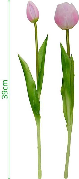 Produktbild Saska Garden Bukiet 5 Tulipanów Piwoniowych Różowych 39cm Jak żywych Dekoracja Wiosenna