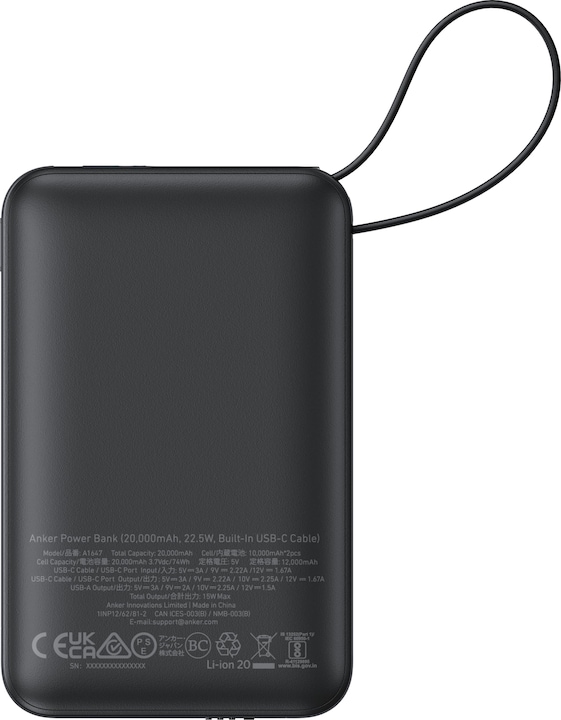 Produktbild Anker 335 PowerCore (20000 mAh, 20 W, 74 Wh)