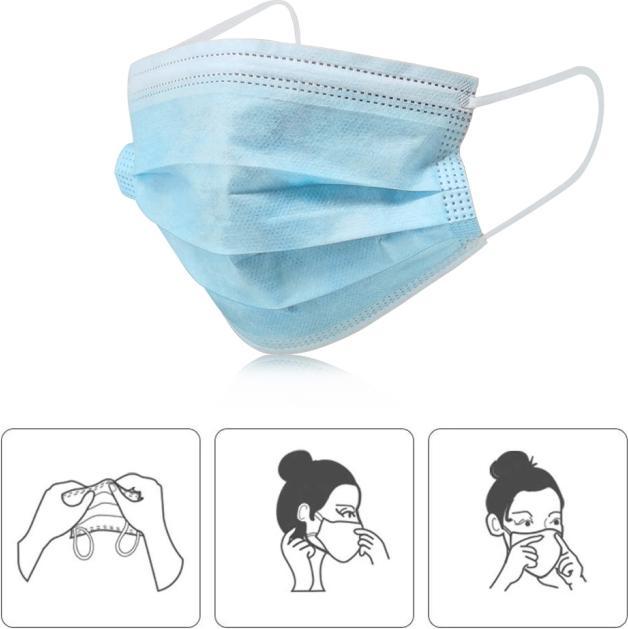 cyoo 10 Piece Disposable Face Mask - Blue (10 x)