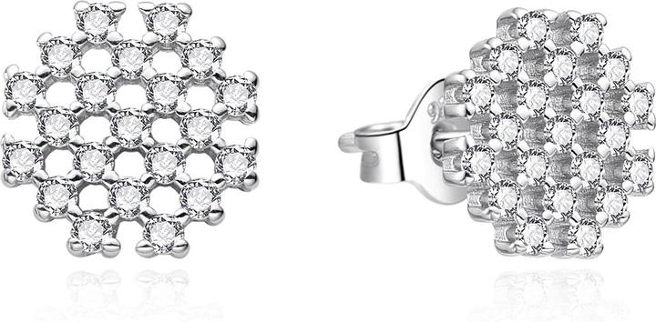 Immagine prodotto Agato - Sparkling silver earrings with zircons AGT-E258PW (Argento)