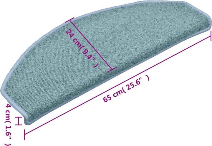 Immagine prodotto vidaXL Treppenmatte (65 x 24 cm)