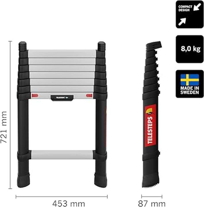 Produktbild Telesteps Teleskopleiter Prime Line 2.6m (Teleskopleiter, 260 cm)