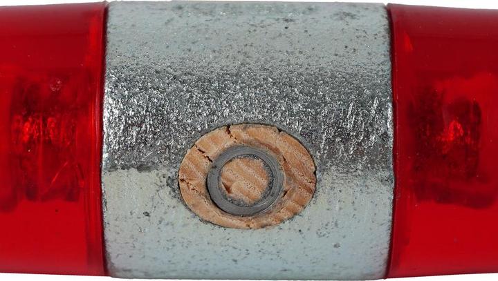 Produktbild Dönges Kunststoffhammer mit lackiertem Eschenstiel, 50 mm, rot (941 g)
