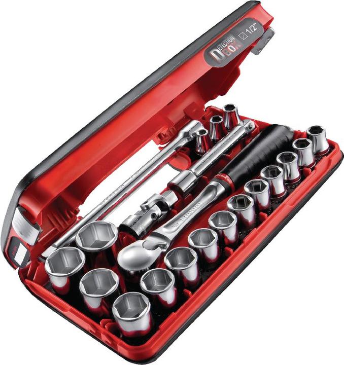 Actual product image Facom Socket wrench set metric 3/ (10 mm, 11 mm, 12 mm, 13 mm, 14 mm, 15 mm, 16 mm, 17 mm, 18 mm, 19 mm, 20 mm, 21 mm, 22 mm, 8 mm, 9 mm)
