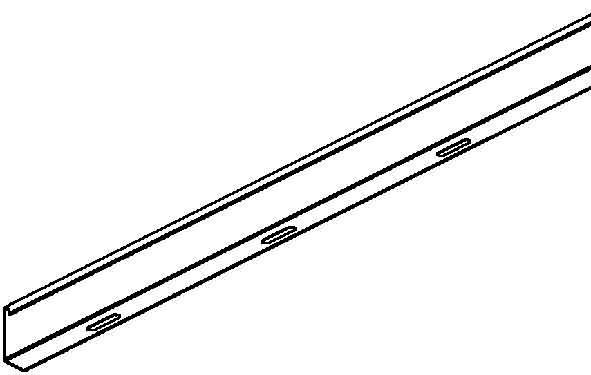 Actual product image Niedax NIE RW60E3 divider 55x3000mm T0.8mm stainless steel