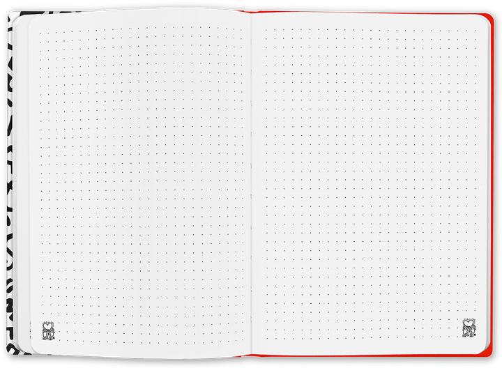 Image du produit Caran d'Ache Keith Haring Notizbuch Sonderedition (A5, Pointillés, Couverture rigide)