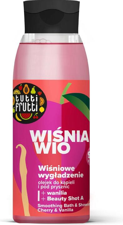 Immagine prodotto Farmona Tutti Frutti Wiśnia Wio Olejek do kąpieli i pod prysznic Wiśniowe Wygładzenie 400ml (400 ml)