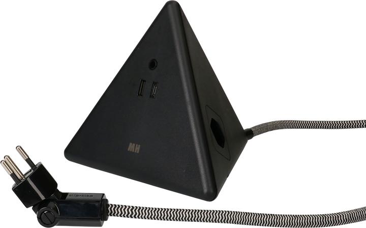 Max Hauri Energy Pyramide (2 x, Typ 13, USB-A, USB-C, 2.50 m)