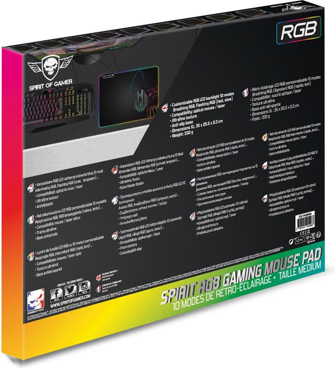 Actual product image Spirit Of Gamer Darkskull RGB - M (M)