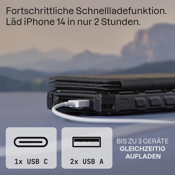 Image du produit Roboparts SP26W Handy-Solarladegerät für Camping und Outdoor (20000 mAh, 8 W, 74 Wh)