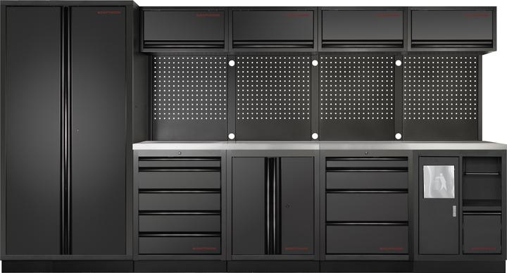 Produktbild Kraftwerk MOBILIO BLK Kombi Lochwand Edelstahl (363.50 cm, 200 cm)