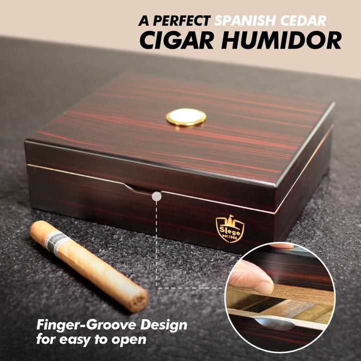 Image du produit Slege Cave à cigares avec hygromètre (30)