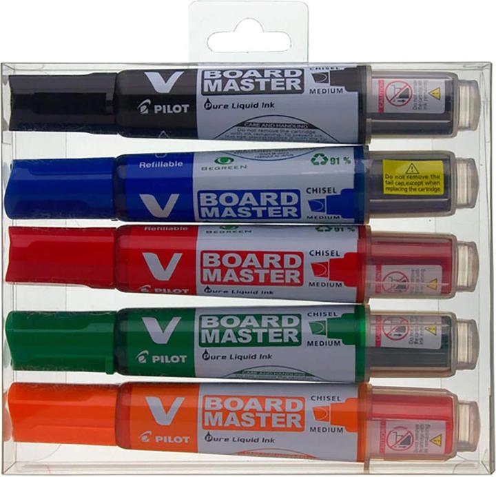 Produktbild Pilot BG Set VBoard Master Medium Keilspitze à 5 (assortiert) (Multicolor, 5.20 mm, 5 x)