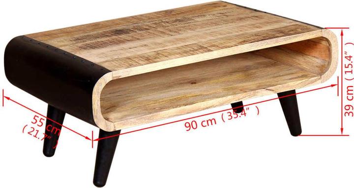 Image du produit vidaXL Couchtisch (90 x 55 x 39 cm)