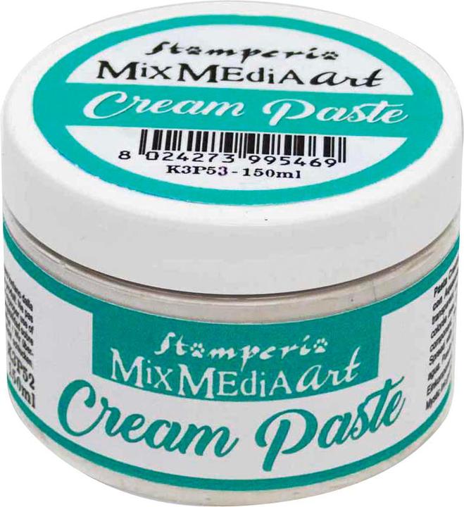 Produktbild Stamperia 3D-Strukturpaste "Cream Paste", Weiss, 150 ml (150 ml)