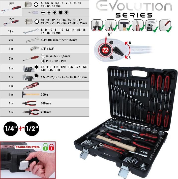 Produktbild KS Tools Universal-Werkzeug-Satz (97 Teile)