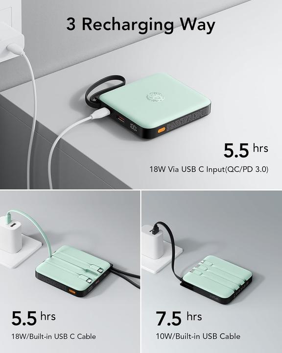 Actual product image Vrurc Powerbank mit Schnellladefunktion (22.50 W)