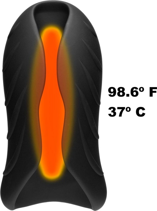Actual product image Doc Johnson OptiMALE - Silicone Warming Stroker - Vibrating
