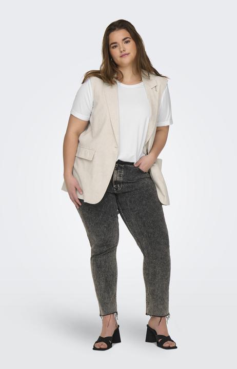 Actual product image Only Regular fit Round neck Folded cuffs T-shirt T-shirt (L)