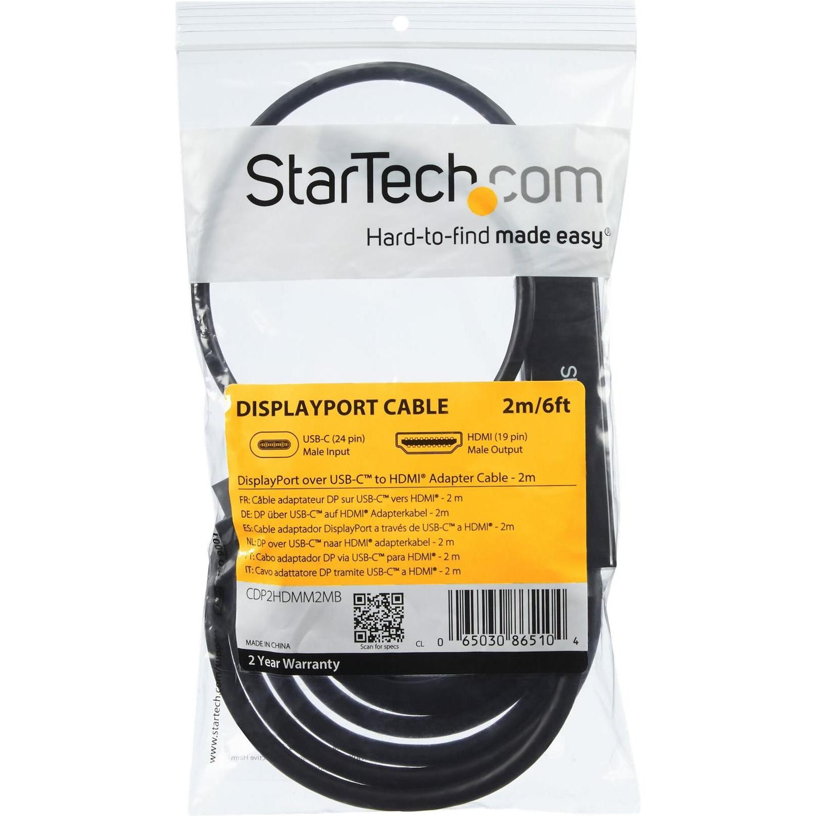 Thumbnail - StarTech USB Typ C — HDMI (Typ A) (1 m, HDMI, USB Typ C), Video Kabel