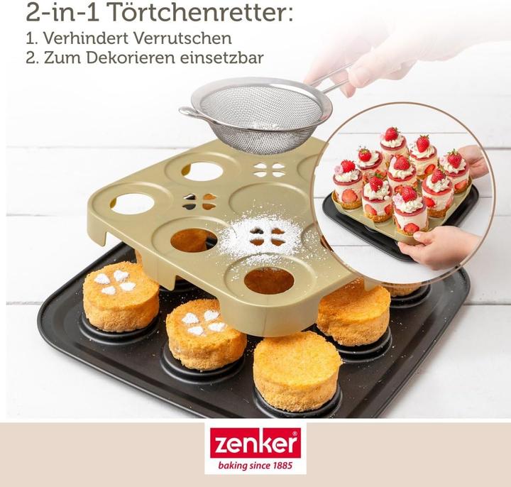 Produktbild Zenker Bake & Go Serie 9er-Törtchenblech mit Transportdeckel