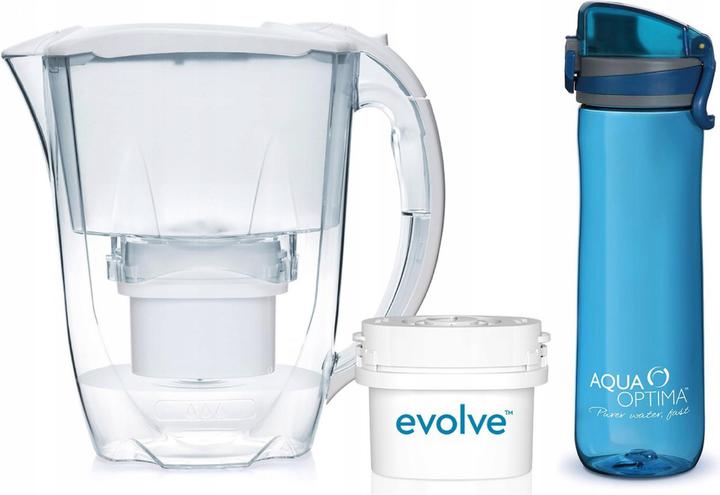 Produktbild Webber Aqua Optima Oria 2,8l Wasserkrug + 60-Tage-Filter + 600ml Wasserflasche (2.80 l)