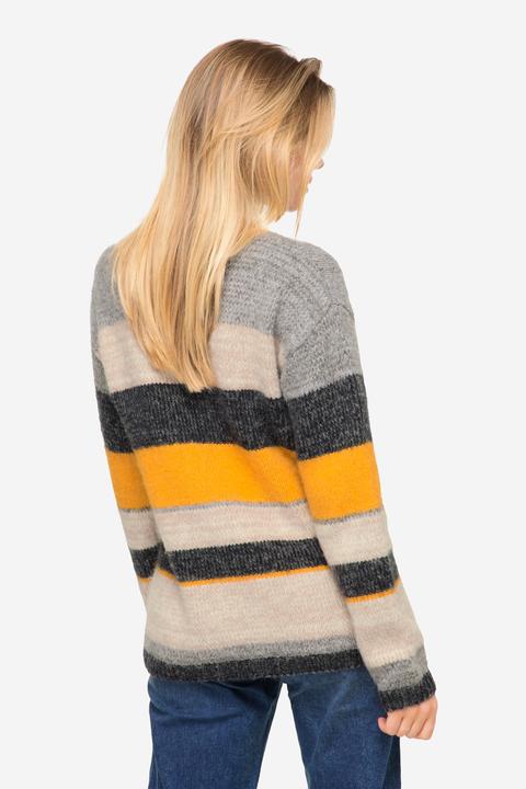 Produktbild Laurasøn Pullover, Ringelstrick, Wollanteil, Rundhals, Langarm (L)