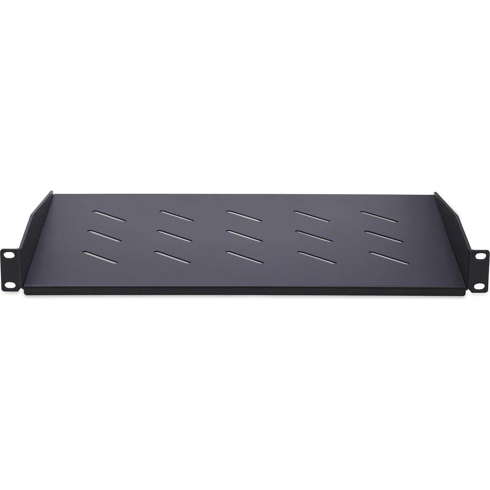 Thumbnail - StarTech 1U Vented Rack Shelf, Serverschrank Zubehör, Schwarz