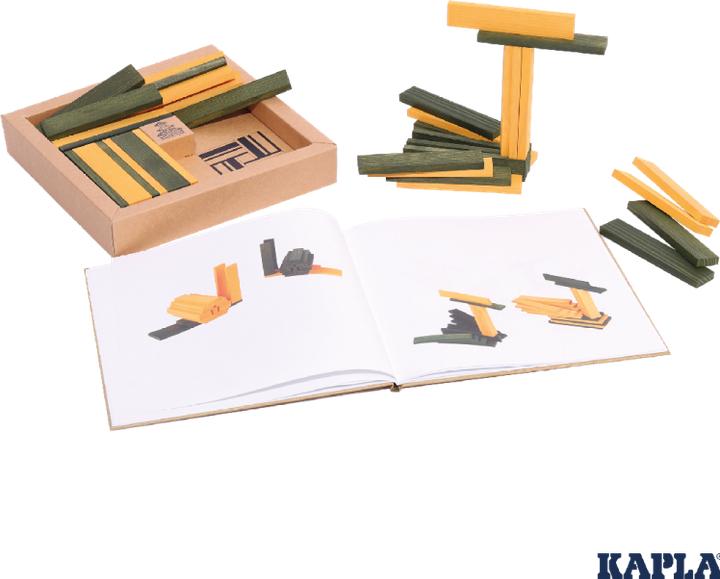 Image du produit Kapla Color olive-jaune avec livre