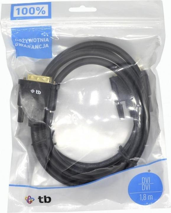 Produktbild Lenovo MM DVI 24 + 1 Kabel 1,8 m. Schwarz, Gold (AKXVD24DVI18B) (1.80 m, DVI)
