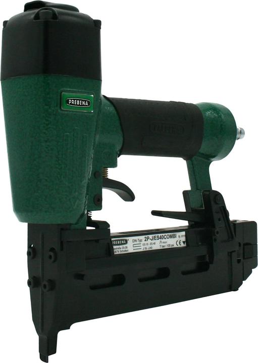 Prebena Pneumatic nailer 2P-J/ES 40 COMBI 5 to 7 bar - in carrying case