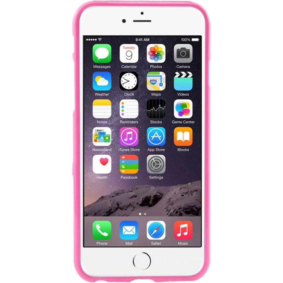 Thumbnail - König Design TPU Backcover Hülle gepunktet für Handy Apple iPhone 6 Pink / Weiss (Apple iPhone 6), Smartphone Hülle, Ros...