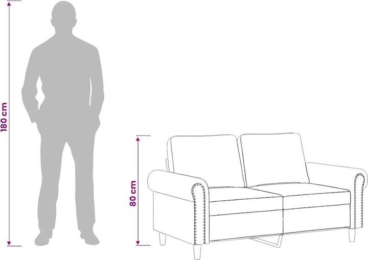 Produktbild vidaXL 2-Sitzer-Sofa (2-Sitzer)