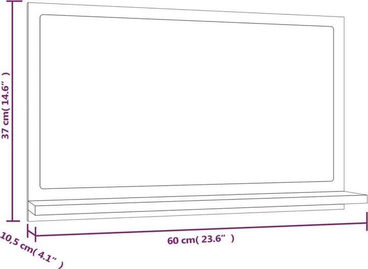 Produktbild vidaXL Adleta (60 x 10.5 x 37 cm)