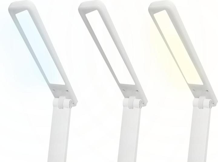 Lasmex LED desk Lamp 3W, 3000/4500/6000K, adjustable, 1200mAh, white, LTC