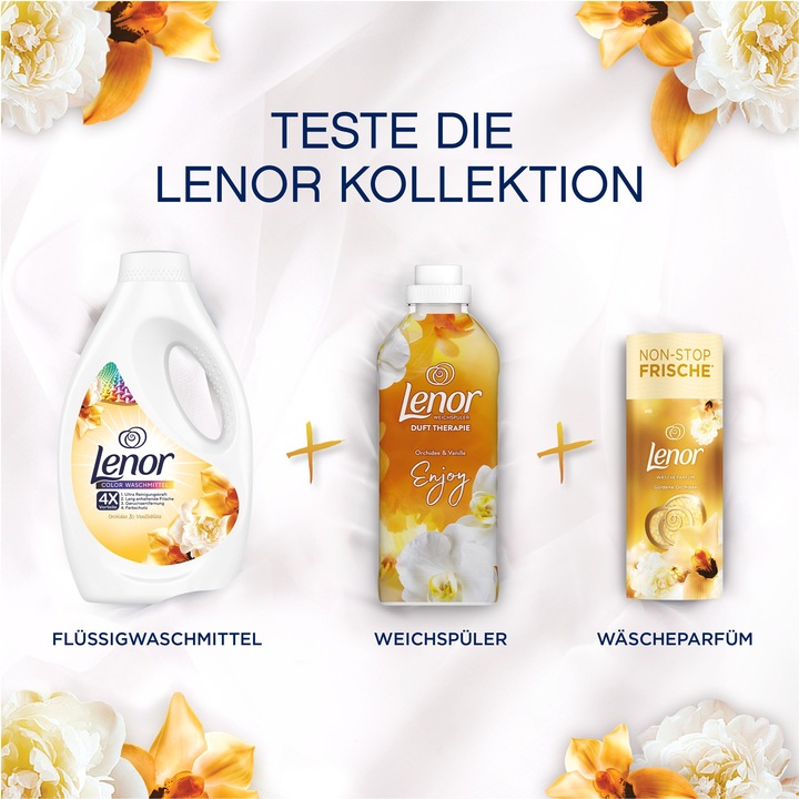 Actual product image Lenor Goldene Orchidee (15 Washing cycles, Pearls)