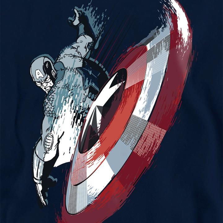 Produktbild Captain America Kapuzenpullover Zum Überziehen (128)