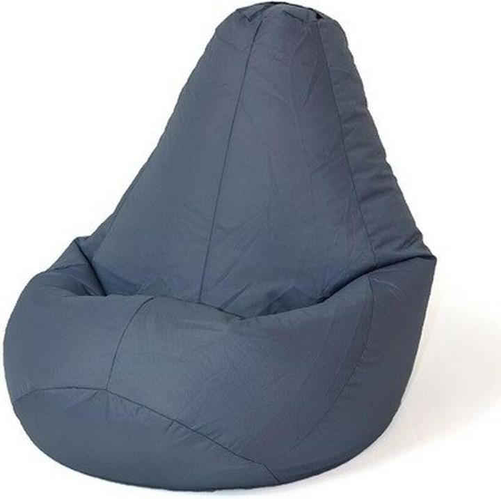 Go Gift Sako Tasche pouffe Birne grau XXL 140 x 100 cm
